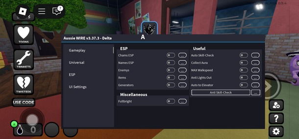 Dandys World Script Dashboard